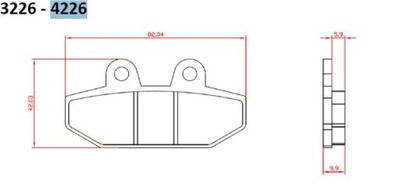 BRENTA ZAPATAS DE FRENADO KH710 SPIEK METALICZNY (ZLOTE) HARLEY-DAVIDSON 1750  