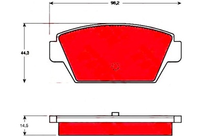 КОЛОДКИ ТОРМОЗНЫЕ MITSUBISHI COLT II COLT III ECLIP