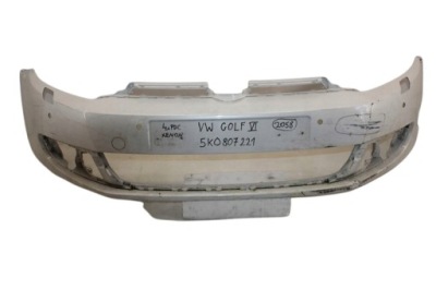 5k0807221 vw golf vi 6 2008-2012 бампер передній перед фото №1