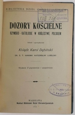 Dozory kościelne - Ks. Karol Dębiński