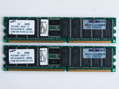 SAMSUNG DDR 512MB PC2100R ECC M312L6420ETS-CB0Q0