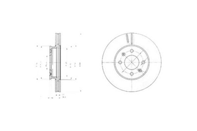 Гальмівні диски гальмівні 2szt hyundai accent accent iii i2 фото №1