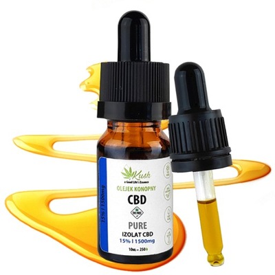 15% olejek KONOPNY CBD | PURE | Izolat CBD | THC FREE | 10ml