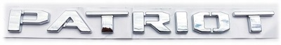 Jeep patriot буквы эмблема серебристый хром 245x20 фото №1