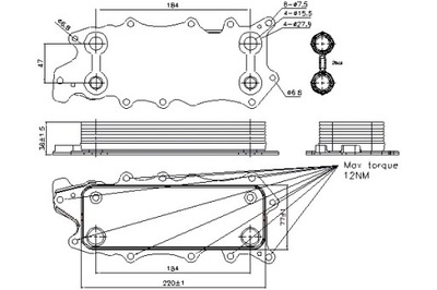 NISSENS РАДИАТОР МАСЛА MERCEDES C T-MODEL S203 C T-MODEL S204 C W203