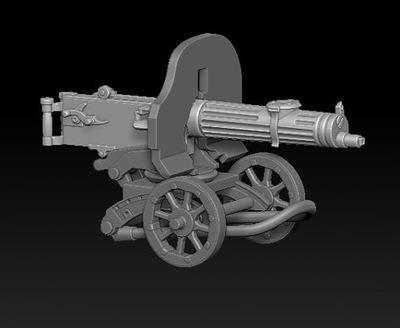 RKKA machine gun Maxim 28 mm
