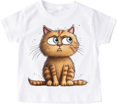 T-shirt koszulka dziecięca z kotem roz 92