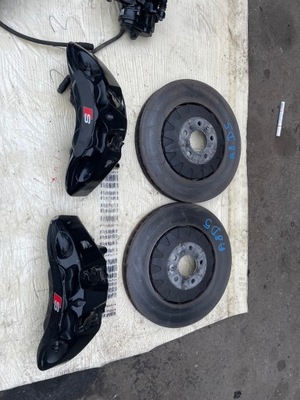 Audi s8 d5 гальмівні диски гальма супорти перед задня комплект фото №1