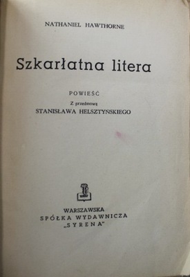 Szkarłatna litera 1947 r.