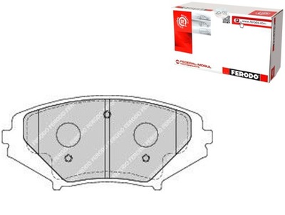 КОЛОДКИ ГАЛЬМІВНІ MAZDA RX-8 1.3 08.03-06.12 FERODO