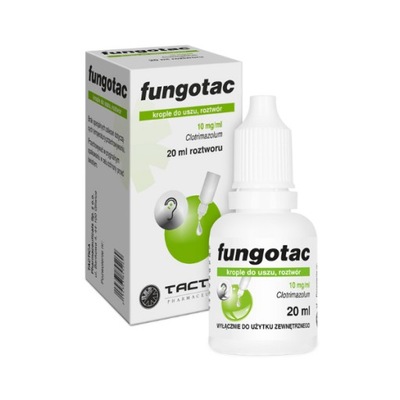 FUNGOTAC 10 MG/ML KROPLE DOUSTNE PRZECIWGRYBICZNE 20 ML