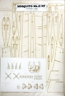 MAŁY MODELARZ 1-2-3 2010 MOSQUITO MK II NF WRĘGI 1/33