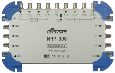 MULTISWITCH ROZDZIELACZ SYGNAŁU TV 9/8 SIGNAL MRP-908