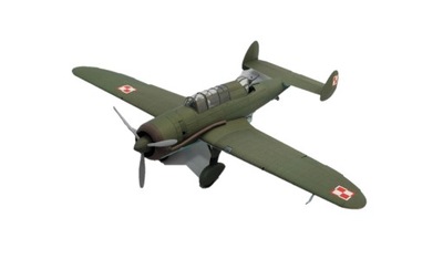 MODEL KARTONOWY POLSKI SAMOLOT PZL 46 EXTRA MODEL