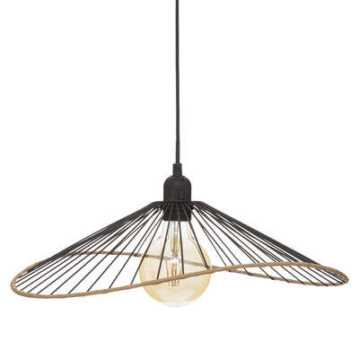 Lampa wisząca Alara czarna drut metal 45 cm LOFT