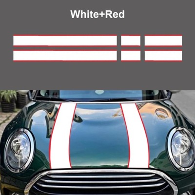 For Hood Rear Trunk Stripe StickerFront cover trim Vinyl Decals for ~58326