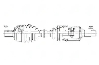 Приводной вал npw-me-038 nty mercedes cls c218 фото №1
