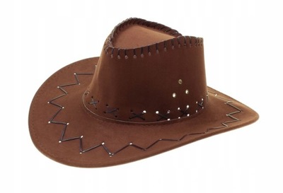 Brown cowboy hat, universal size
