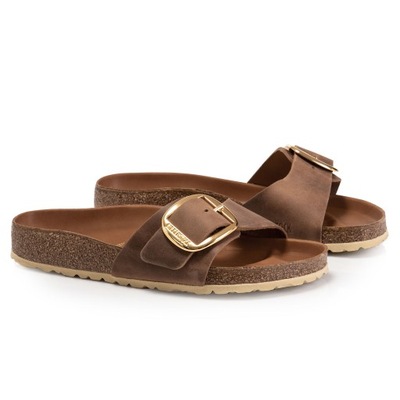 Klapki Birkenstock Madrid Big Buckle Cognac 40