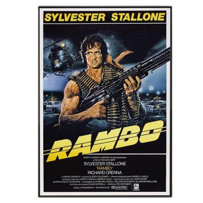 RAMBO - Sylvester Stallone - Plakat Filmowy 70x50