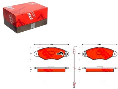 Тормозные колодки ham. renault p. kangoo 97-/xsara/206 фото №1