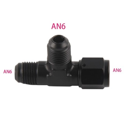 ALUMINUM FLARE TEE FITTING AN6 AN8 AN10 MALE WITH 6 8 10 AN FEMALE ~8926
