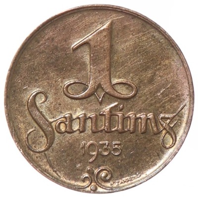 1 santim - Łotwa - 1935 rok