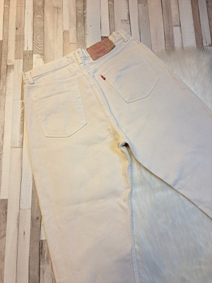 Levi's Spodnie Białe Dżinsy 501xx 32x32