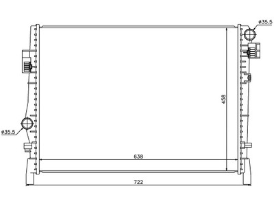 Fiat freemont 2011- радиатор 68038238 фото №1