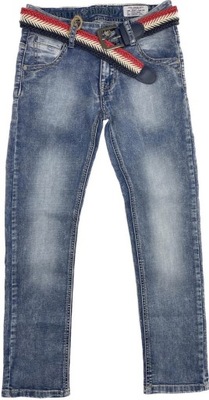 SPODNIE jeansy elastyczne DEAMON r 12- 152 cm