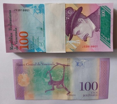 100 bolivares WENEZUELA 2018 - STAN UNC - P-106b