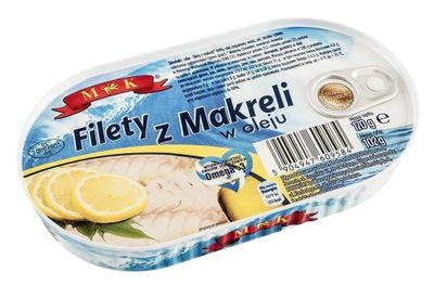Filety z makreli w oleju MK 0,17 kg