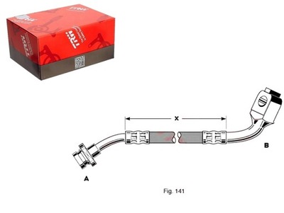 Шланг тормозной nissan terrano ii 2.4 i 12v 4wd фото №1
