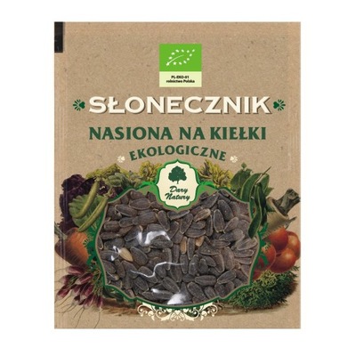 SŁONECZNIK Ekologiczne Nasiona Na Kiełki 50g