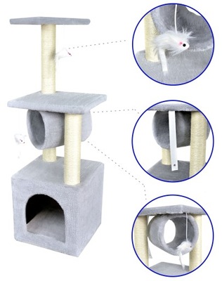 Drapak dla kota domek legowisko wieża zabawki