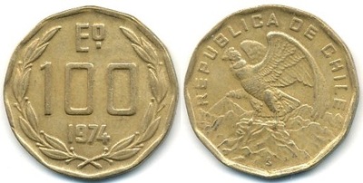 Chile 100 Escudos - 1974r ... Monety