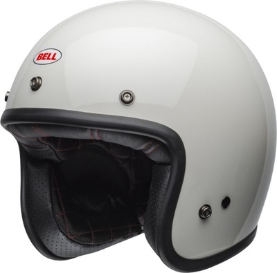 Kask motocyklowy BELL Custom 500 DLX Vintage White S