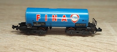 Mini Trix wagon towarowy cysterna czteroosiowa FINA skala N #N426