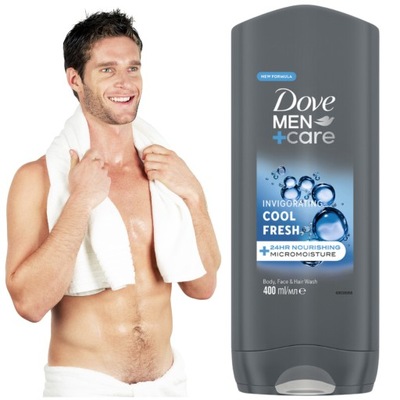 Dove Men+ Care Extra Cool Fresh Żel pod prysznic MĘSKI 3w1 400ml