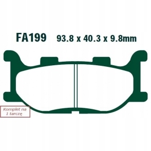 КОЛОДКИ ГАЛЬМІВНІ EBC FA199