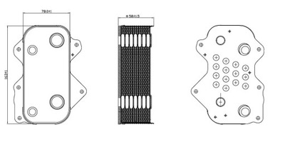 Nrf 31259 радиатор масла, масло двигательный фото №1