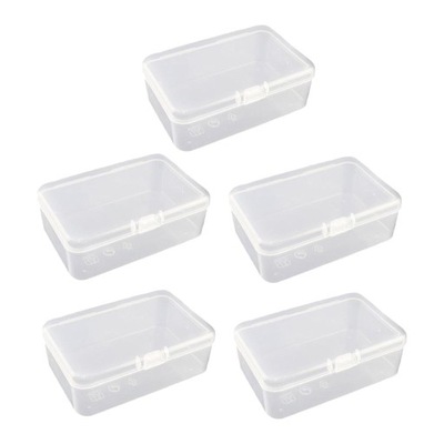 5 lot Clear Dustproof Holder Box for Trinkets Beads Glitters