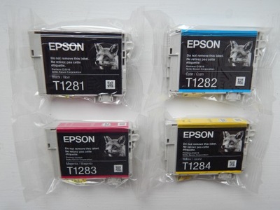 Tusz Epson T1285 CMYK ZESTAW S22 SX125 Oryginał