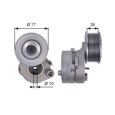 ĮTEMPIKLIS DIRŽELIO DAUGIAFUNKCIO MERCEDES AXOR AXOR 2 ZETROS OM457.910-OM457.9 