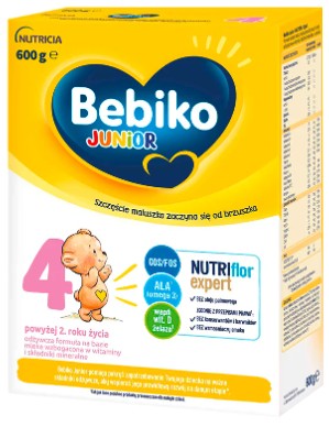 BEBIKO Junior 4 Nutriflor mleko modyfikowane 600 g