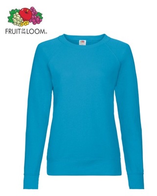 FRUIT OF THE LOOM 621460 Lekka Bluza Damska BASIC NIEBIESKA Lazurowa r: XXL