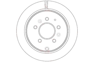 Trw гальмівні диски гальмівні 2szt. mazda задня mpv 02- фото №1