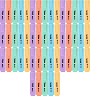 Zakreślacze podkreślacze MemoBe 5 sztuk mix kolorów pastelowych w etui x 10