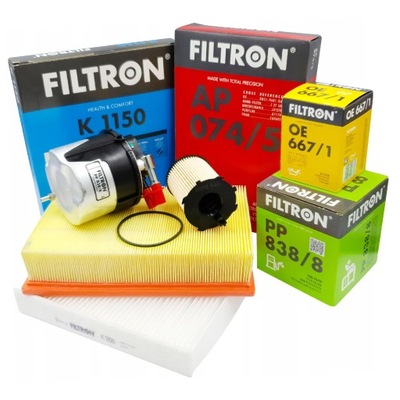 JUEGO DE FILTROS FILTRON FORD FOCUS MK2 1.6TDCI  