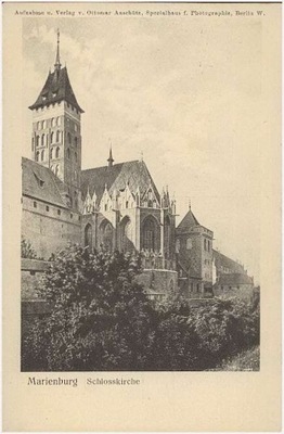 Malbork Marienburg Schlosskirche ca 1908